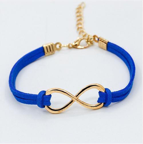 L103 Hot European Cheap Punk Fashion Vintage Infinity 8 Cross Leather Bracelets For Women Gift Bangles Men Jewelry pulseras