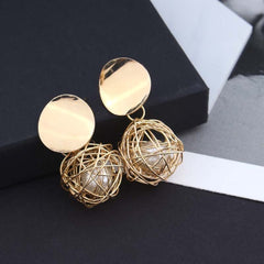 Fashion statement earrings 2018 ball Geometric earrings For Women Hanging Dangle Earrings Drop Earing modern Jewelry