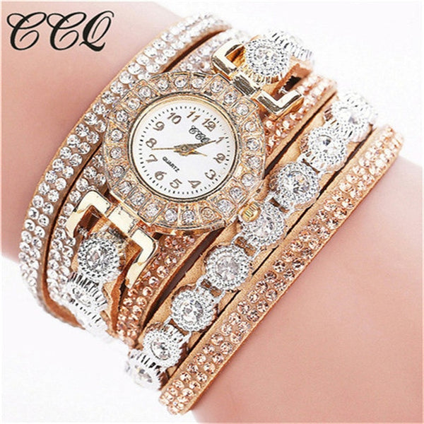 Watch Women Bracelet Ladies Watch With Rhinestones Clock Womens Vintage Fashion Dress Wristwatch Relogio Feminino Gift