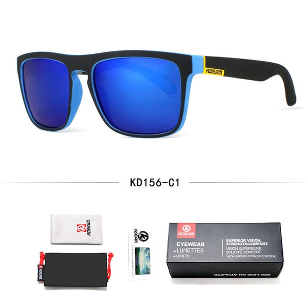 FASHION GUY'S SUN GLASSES FROM KDEAM POLARIZED SUNGLASSES MEN CLASSIC DESIGN ALL-FIT MIRROR SUNGLASS WITH BRAND BOX CE